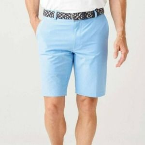 Peter Millar Shackleford Performance Hybrid Short Golf Light Blue 10" Inseam  34